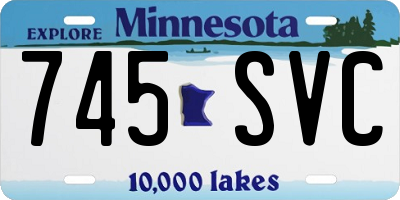 MN license plate 745SVC
