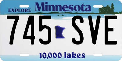 MN license plate 745SVE