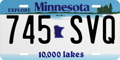 MN license plate 745SVQ