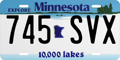 MN license plate 745SVX