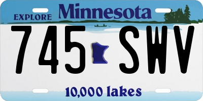 MN license plate 745SWV