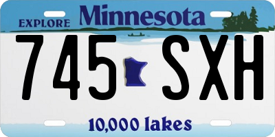 MN license plate 745SXH