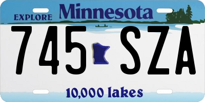 MN license plate 745SZA