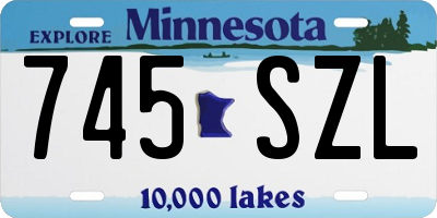 MN license plate 745SZL