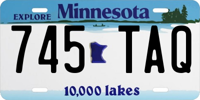 MN license plate 745TAQ