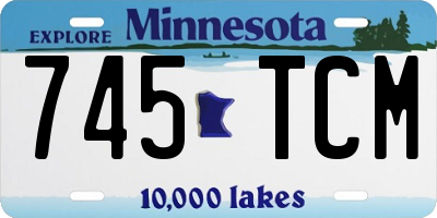 MN license plate 745TCM