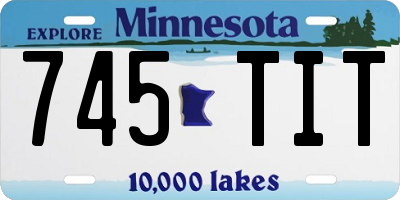 MN license plate 745TIT