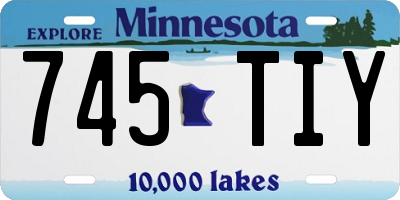MN license plate 745TIY