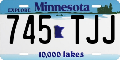 MN license plate 745TJJ