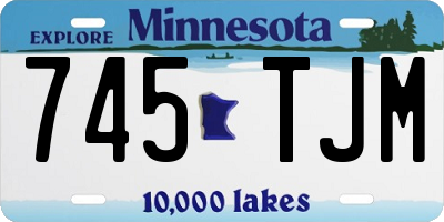 MN license plate 745TJM
