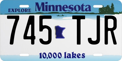 MN license plate 745TJR