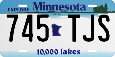 MN license plate 745TJS