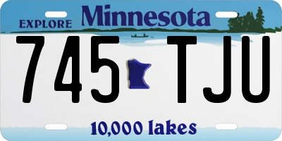 MN license plate 745TJU