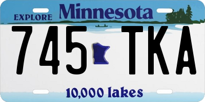 MN license plate 745TKA