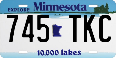 MN license plate 745TKC