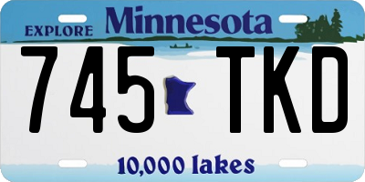MN license plate 745TKD