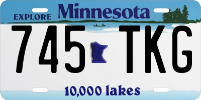MN license plate 745TKG