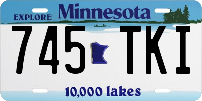 MN license plate 745TKI