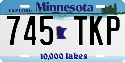 MN license plate 745TKP