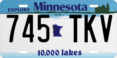 MN license plate 745TKV