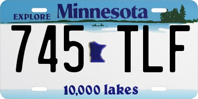 MN license plate 745TLF