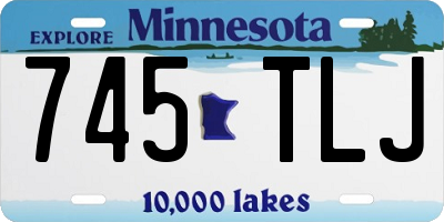 MN license plate 745TLJ