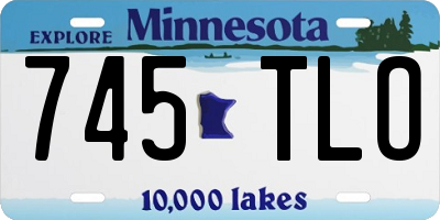 MN license plate 745TLO