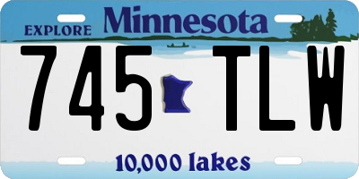 MN license plate 745TLW