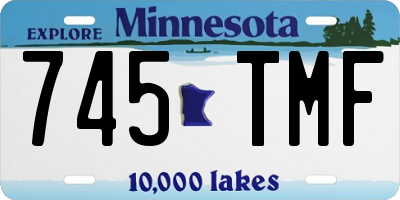 MN license plate 745TMF