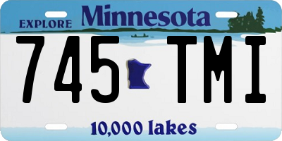 MN license plate 745TMI