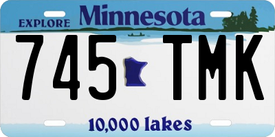 MN license plate 745TMK