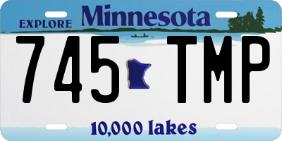 MN license plate 745TMP
