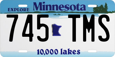 MN license plate 745TMS