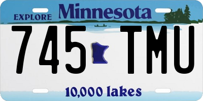 MN license plate 745TMU