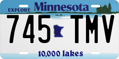 MN license plate 745TMV