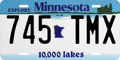 MN license plate 745TMX