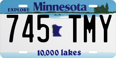 MN license plate 745TMY