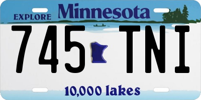 MN license plate 745TNI