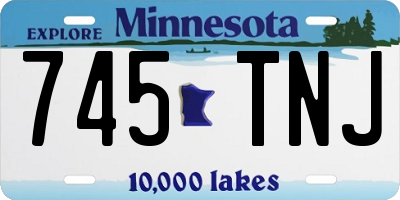 MN license plate 745TNJ
