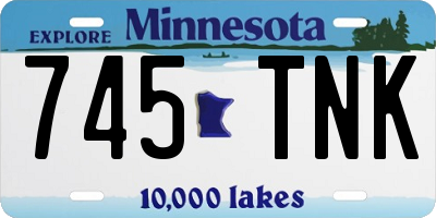 MN license plate 745TNK