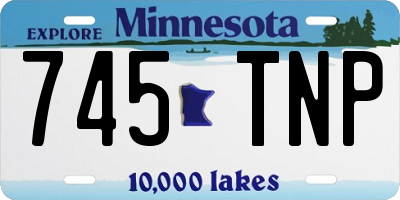 MN license plate 745TNP