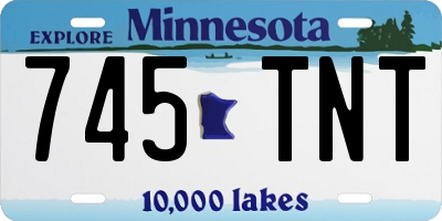 MN license plate 745TNT