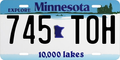 MN license plate 745TOH