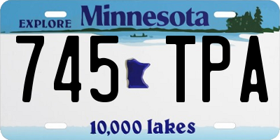 MN license plate 745TPA