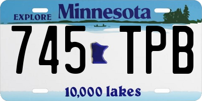 MN license plate 745TPB