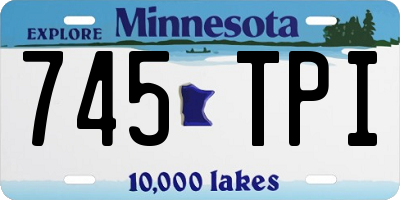 MN license plate 745TPI