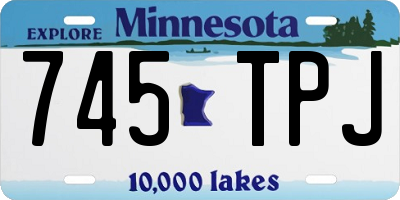 MN license plate 745TPJ