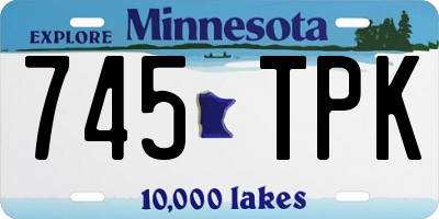 MN license plate 745TPK