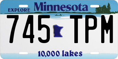 MN license plate 745TPM