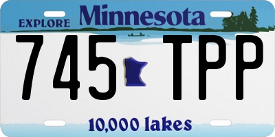 MN license plate 745TPP